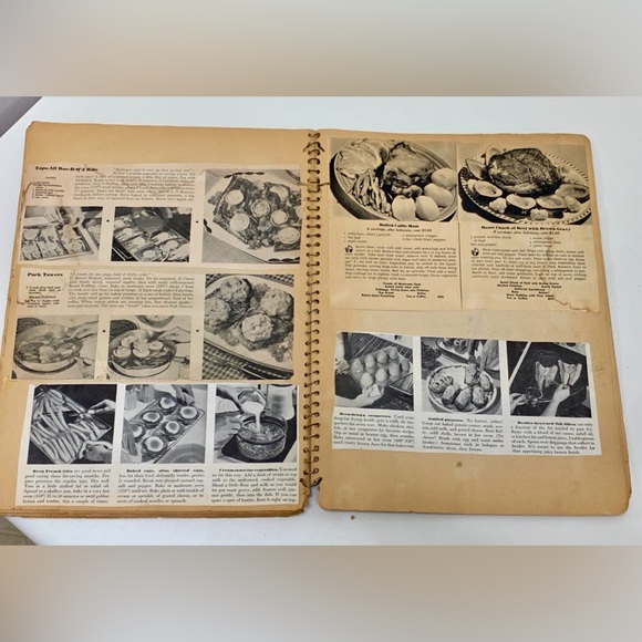 1940s/50s Antique Scrap Book Filled with Recipes Articles Advertisements - Picture 10 of 16